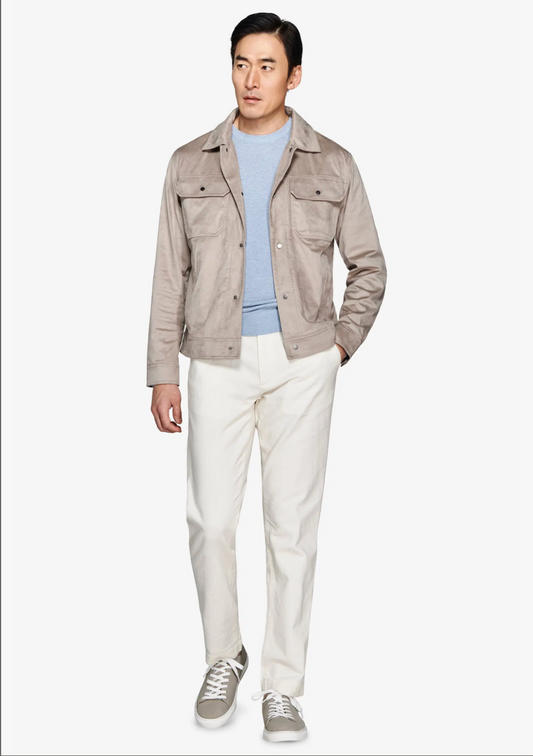 Kurze Jacke in Taupe
