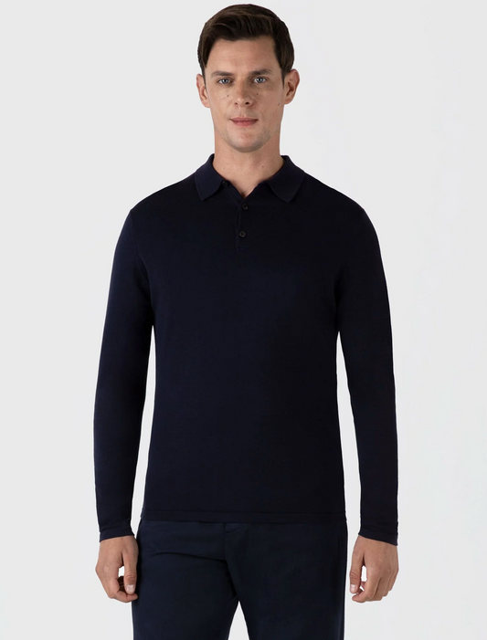 Sea Island Langarm-Polo