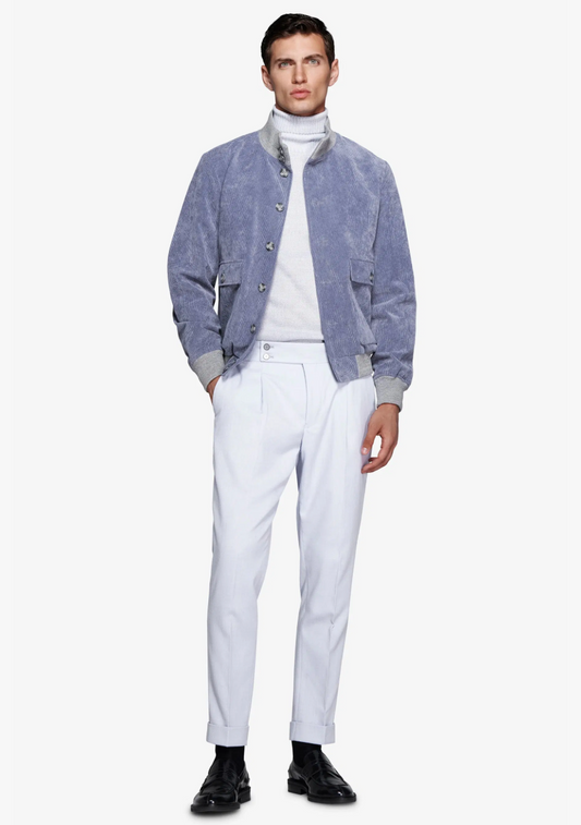 Jacke Milan  aus Feincord in Blau