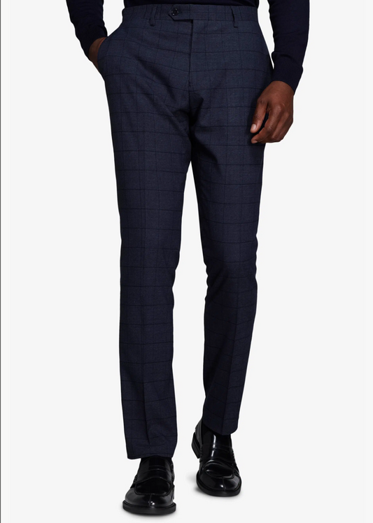 Karierte Hose Modena in Blau